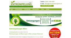 Desktop Screenshot of entruempelungwien.at